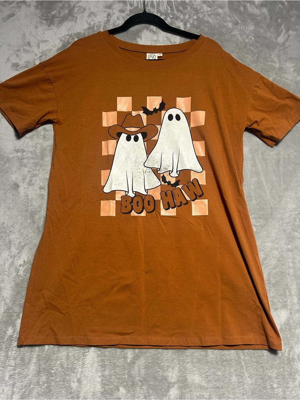 Grace & Emma Boo Haw Halloween Oversized Shirt Women’s One Size